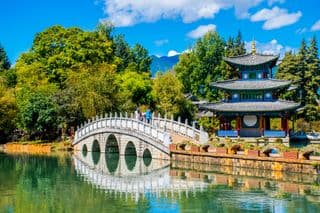 Arched Bridge over Jade Spring Pond in Lijiang