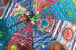 Summer Embroidered Patchwork Umbrella