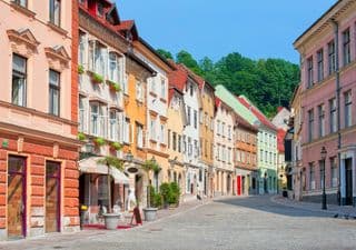 Colorful Streets of Old Ljubljana