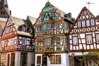 Colorful Half-Timbered Buildings in Germany