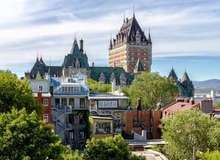 Fairytale-like Château Frontenac in Quebec City