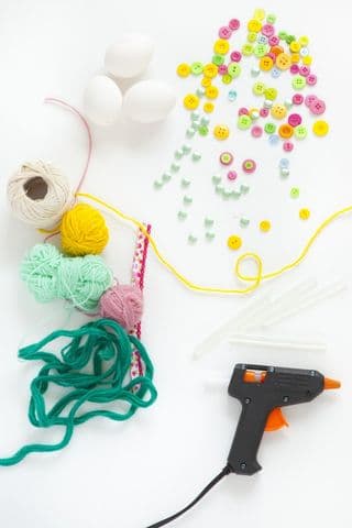 Colorful Easter Egg Crafting Supplies