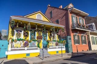 Colorful Mardi Gras Celebrations in the French Quarter