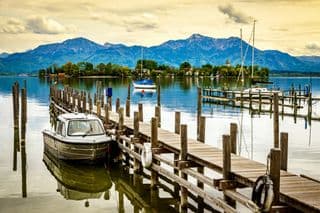 Lake Chiemsee Dockside Tranquility
