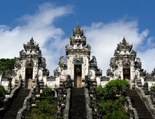 Traditional Balinese Pura Lempuyang Luhur Temple Complex