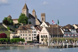 Historic Harbour View of Rapperswil, Switzerland