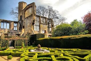 Ruins of Sudeley Castle amidst Formal Gardens