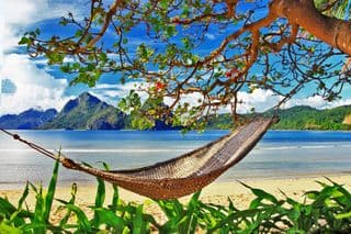 Hammock Overlooking the Palawan Islands