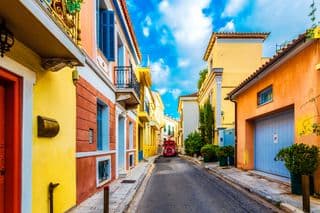 Vibrant Streets of Plaka, Athens
