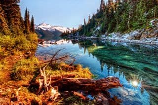 Mountain Lake Inlet Reflection