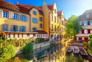 Traditional Half-Timbered Houses in Colmar