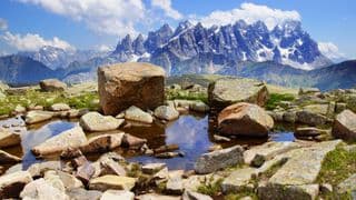 Jagged Peaks Amidst the Italian Alps