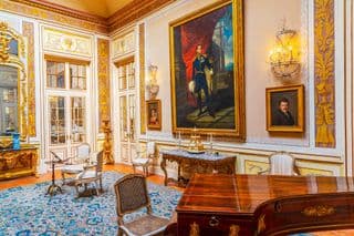 The opulent Queluz National Palace Music Room