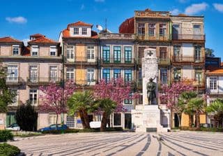 Statue in the Heart of Porto's Historical District