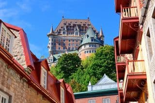 Fairytale Castle Amidst the Trees in Quebec City