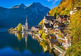 Autumnal Hallstatt by the Dachstein Alps