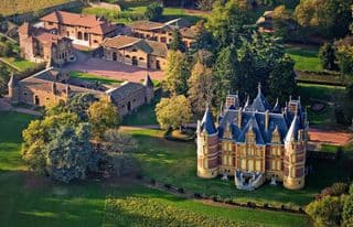 Aerial View of the Château de la Flachère in France