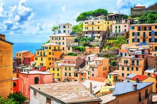 Vibrant Village by the Sea