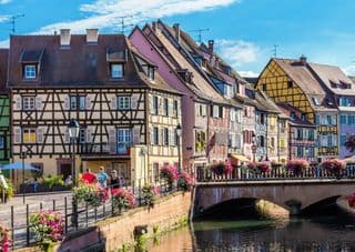Quaint Canalside in Colmar, France