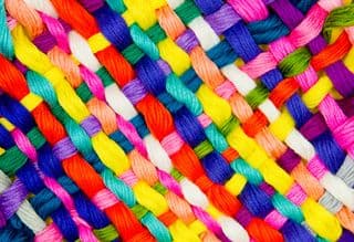 Vibrant Woven Yarns