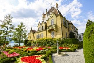 Chateau Oberhofen amidst Floral Gardens