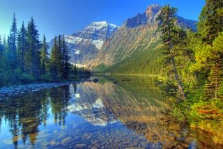Mount Edith Cavell Reflection in Jasper National Park