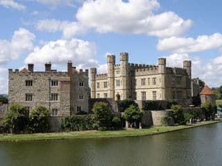 Medieval Leeds Castle in Kent, England