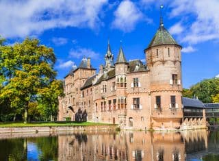 De Haar Medieval Castle Reflection in the Moat