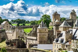 Medieval Fortress of Fougeres in Brittany, France