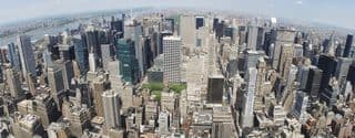 Bird's-Eye View of New York City Skyscrapers