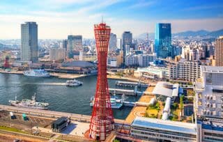 Kobe Port Tower and Cityscape