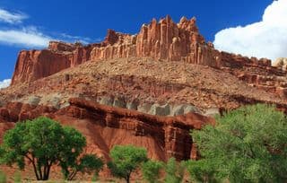 Sandstone Fortress in Capitol Reef National Park