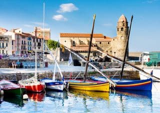 Harbor Boats in Notre-Dame-des-Anges, France