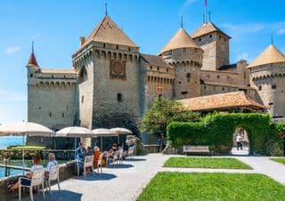 Chillon Castle by the Geneva Lake