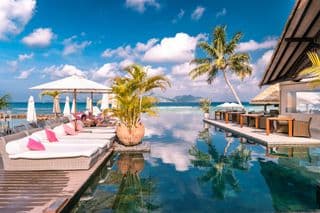 Overlooking the Indian Ocean from Seychelles