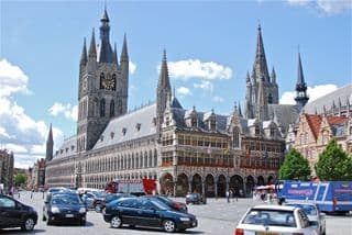 Gothic Architecture in Ypres, Belgium