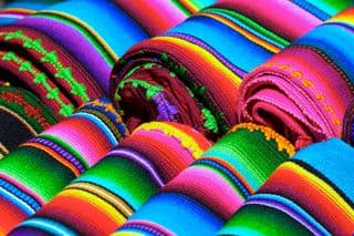 Vibrant Striped Serape Collection
