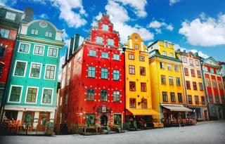 Colorful Buildings in Stockholm