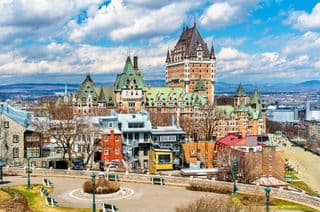 Fairytale Castle Amidst Quebec's Historic District
