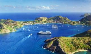 Cruise Ships Docked in Les Saintes, French Antilles