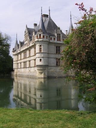 Reflection of Château d'Azay-le-Rideau in the Moat