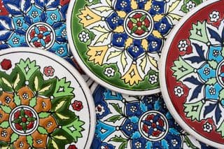 Vibrant Greek Floral Ceramics