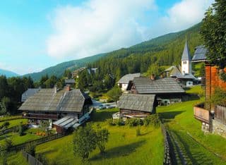 Traditional Alpine Village of St. Oswald
