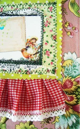 Vintage Gingham Notebook Cover