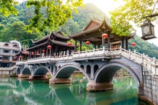 Ancient Arched Bridge in Fenghuang, China