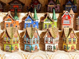 Colorful Lithuanian Folk Houses