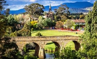 Stone Bridge Over the River in Richmond, Tasmania