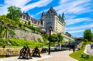 The Château Laurier in Ottawa Under Summer Skies