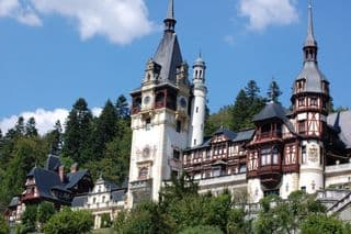 Regal Peleș Castle amidst the Carpathian Forest