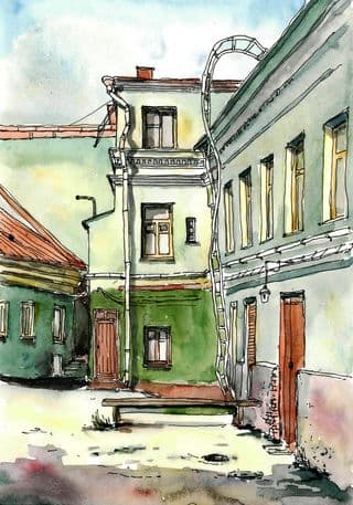 Narrow Alley in Vyborg